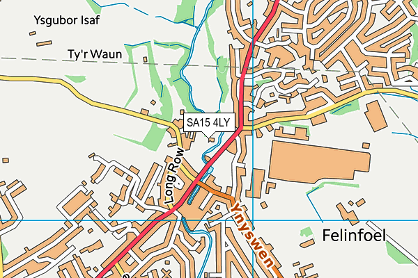 SA15 4LY map - OS VectorMap District (Ordnance Survey)