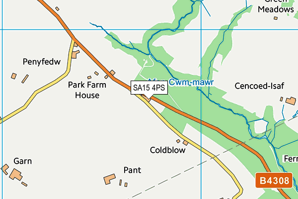 SA15 4PS map - OS VectorMap District (Ordnance Survey)