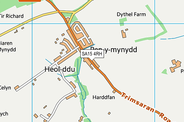 SA15 4RH map - OS VectorMap District (Ordnance Survey)