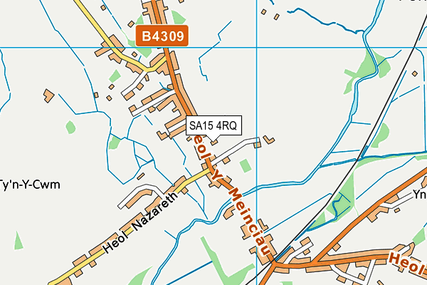 SA15 4RQ map - OS VectorMap District (Ordnance Survey)