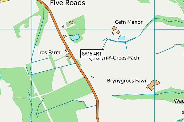 SA15 4RT map - OS VectorMap District (Ordnance Survey)