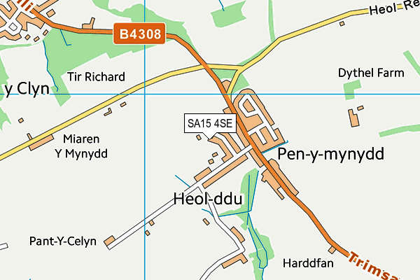 SA15 4SE map - OS VectorMap District (Ordnance Survey)