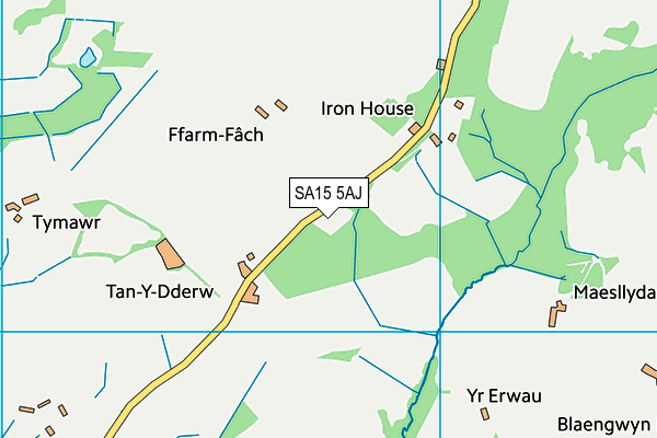 SA15 5AJ map - OS VectorMap District (Ordnance Survey)