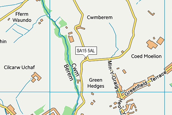 SA15 5AL map - OS VectorMap District (Ordnance Survey)