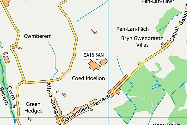 SA15 5AN map - OS VectorMap District (Ordnance Survey)