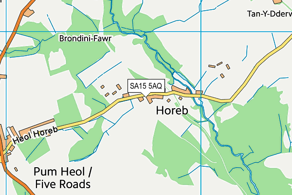 SA15 5AQ map - OS VectorMap District (Ordnance Survey)