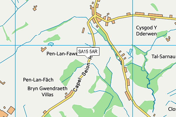 SA15 5AR map - OS VectorMap District (Ordnance Survey)