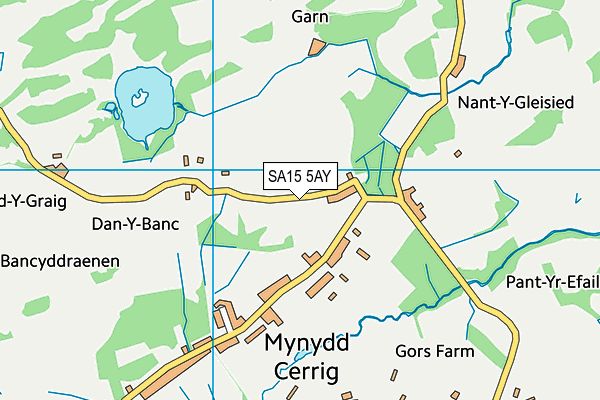 SA15 5AY map - OS VectorMap District (Ordnance Survey)