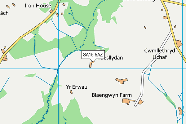 SA15 5AZ map - OS VectorMap District (Ordnance Survey)