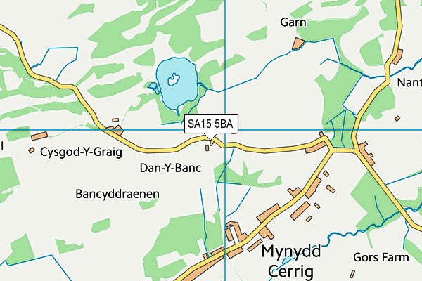 SA15 5BA map - OS VectorMap District (Ordnance Survey)