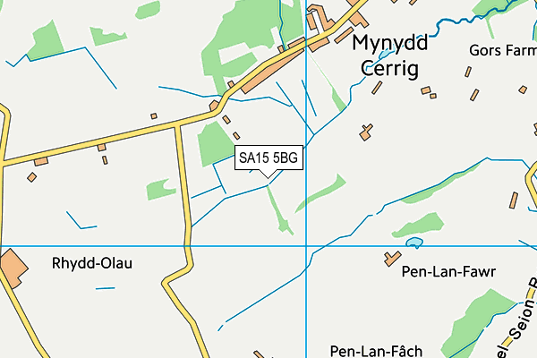 SA15 5BG map - OS VectorMap District (Ordnance Survey)