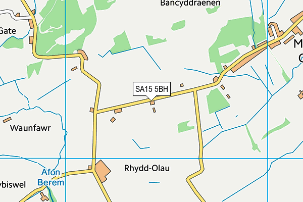 SA15 5BH map - OS VectorMap District (Ordnance Survey)