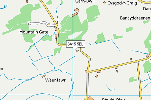 SA15 5BL map - OS VectorMap District (Ordnance Survey)