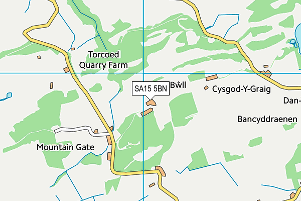 SA15 5BN map - OS VectorMap District (Ordnance Survey)