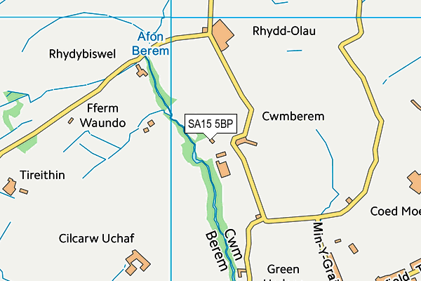 SA15 5BP map - OS VectorMap District (Ordnance Survey)