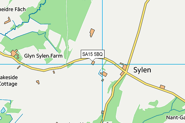 SA15 5BQ map - OS VectorMap District (Ordnance Survey)