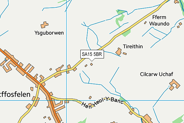 SA15 5BR map - OS VectorMap District (Ordnance Survey)