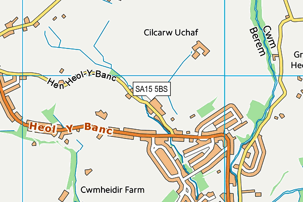 SA15 5BS map - OS VectorMap District (Ordnance Survey)
