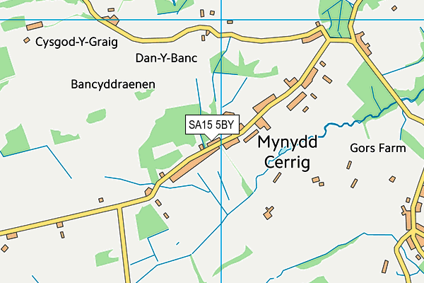 SA15 5BY map - OS VectorMap District (Ordnance Survey)