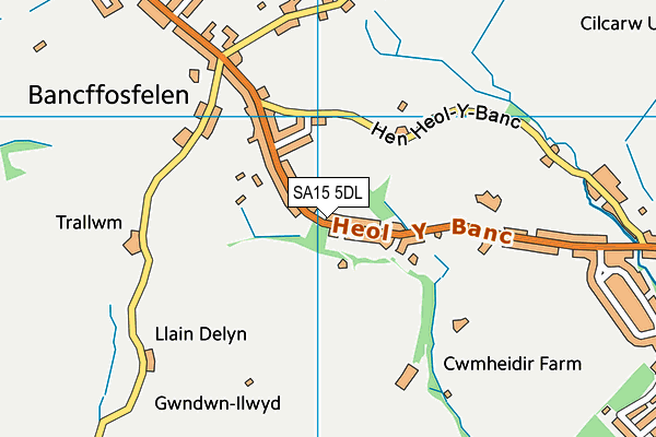 SA15 5DL map - OS VectorMap District (Ordnance Survey)