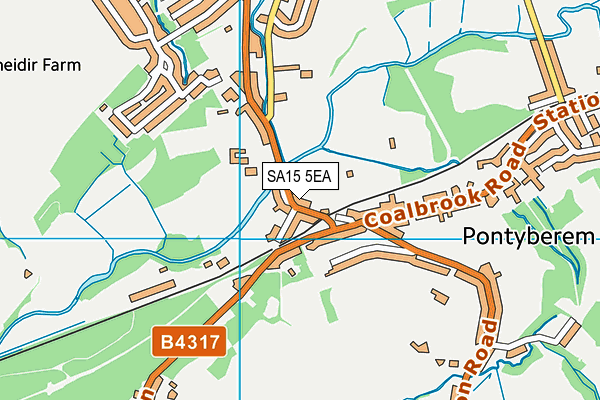 SA15 5EA map - OS VectorMap District (Ordnance Survey)