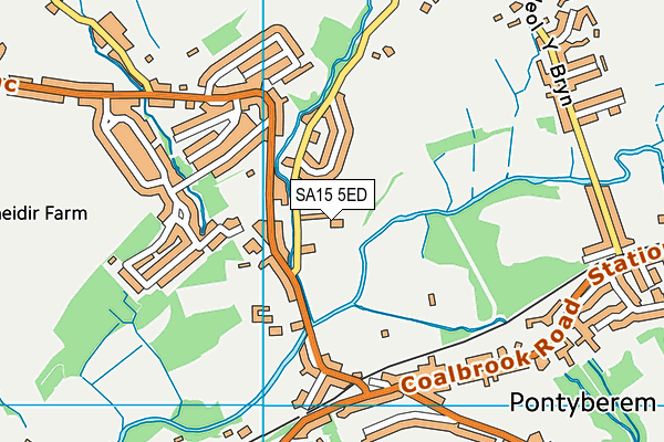 SA15 5ED map - OS VectorMap District (Ordnance Survey)