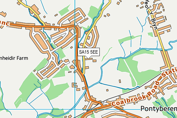 SA15 5EE map - OS VectorMap District (Ordnance Survey)