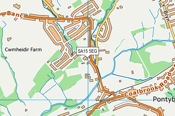SA15 5EG map - OS VectorMap District (Ordnance Survey)