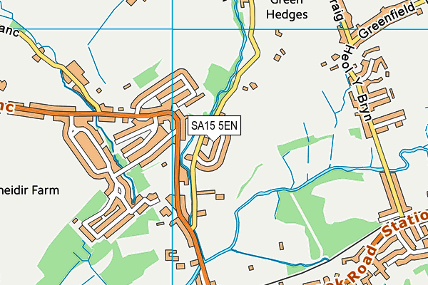 SA15 5EN map - OS VectorMap District (Ordnance Survey)