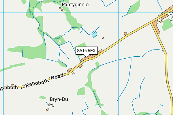 SA15 5EX map - OS VectorMap District (Ordnance Survey)