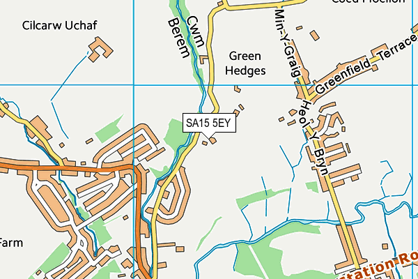 SA15 5EY map - OS VectorMap District (Ordnance Survey)