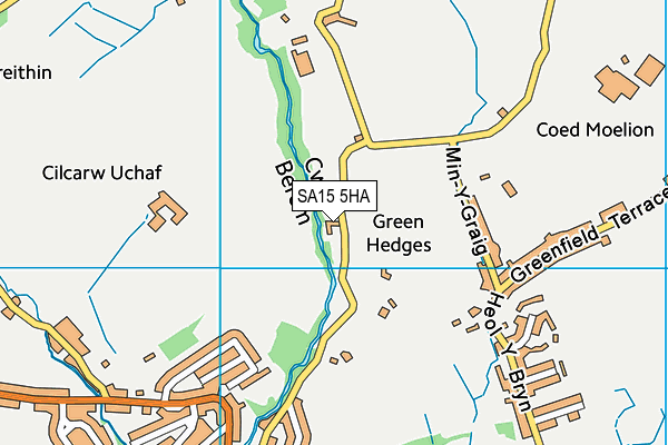SA15 5HA map - OS VectorMap District (Ordnance Survey)