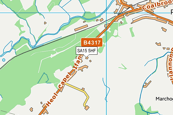 SA15 5HF map - OS VectorMap District (Ordnance Survey)