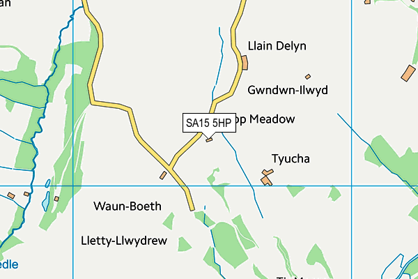 SA15 5HP map - OS VectorMap District (Ordnance Survey)