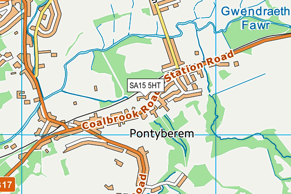 SA15 5HT map - OS VectorMap District (Ordnance Survey)