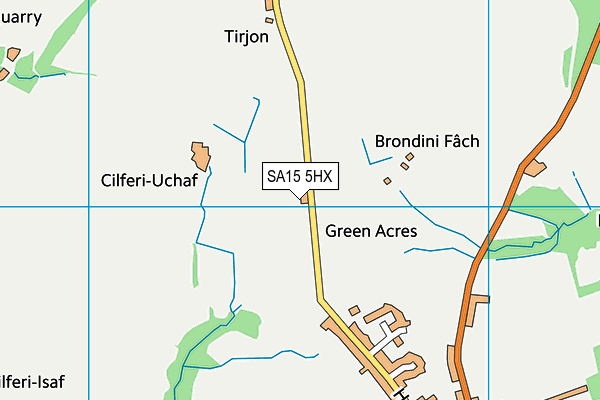 SA15 5HX map - OS VectorMap District (Ordnance Survey)