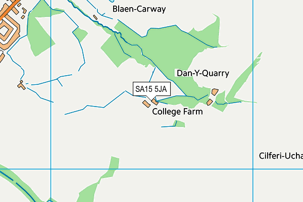 SA15 5JA map - OS VectorMap District (Ordnance Survey)