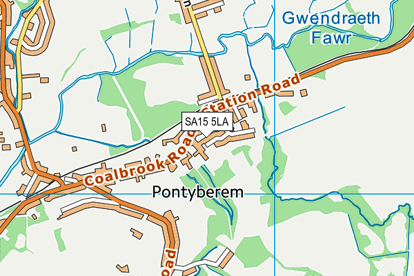 SA15 5LA map - OS VectorMap District (Ordnance Survey)