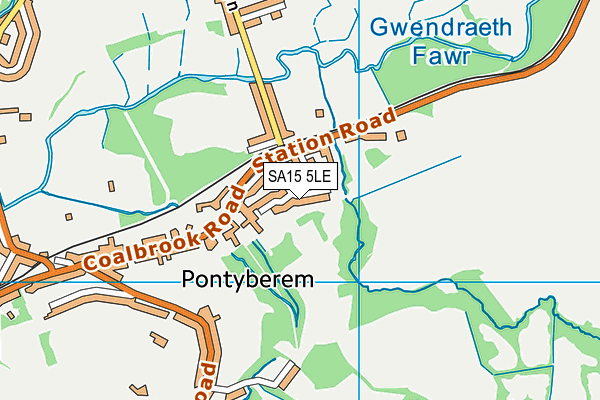 SA15 5LE map - OS VectorMap District (Ordnance Survey)