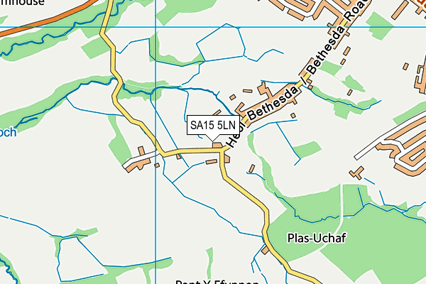 SA15 5LN map - OS VectorMap District (Ordnance Survey)