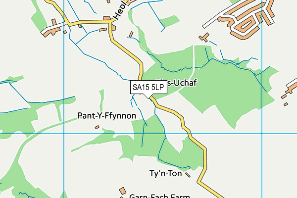 SA15 5LP map - OS VectorMap District (Ordnance Survey)