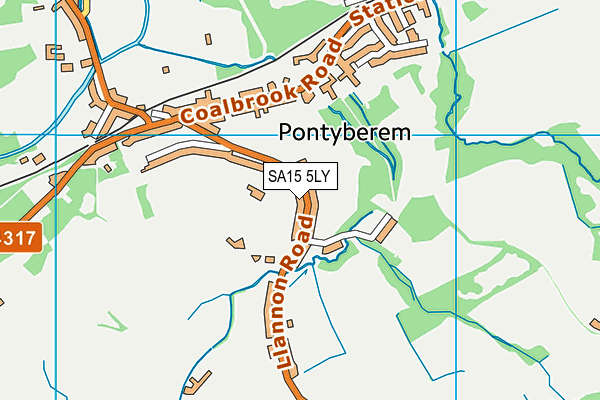 SA15 5LY map - OS VectorMap District (Ordnance Survey)