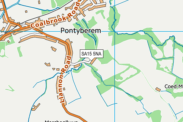 SA15 5NA map - OS VectorMap District (Ordnance Survey)