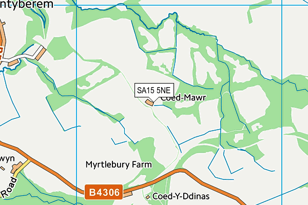 SA15 5NE map - OS VectorMap District (Ordnance Survey)