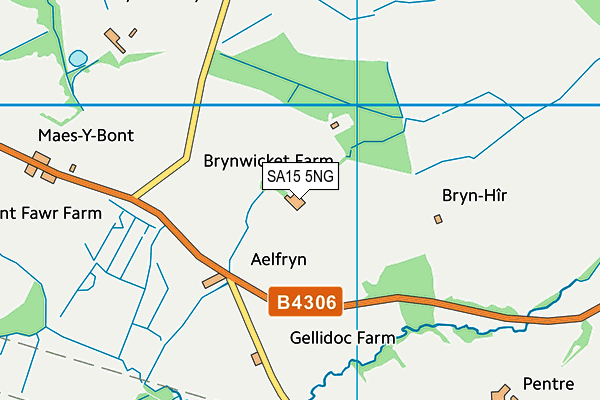 SA15 5NG map - OS VectorMap District (Ordnance Survey)