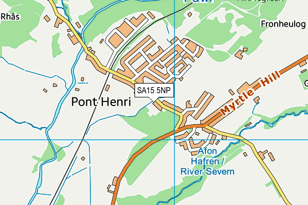 SA15 5NP map - OS VectorMap District (Ordnance Survey)