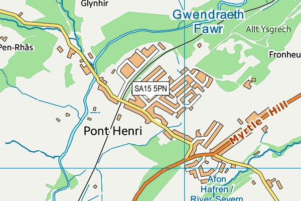 SA15 5PN map - OS VectorMap District (Ordnance Survey)