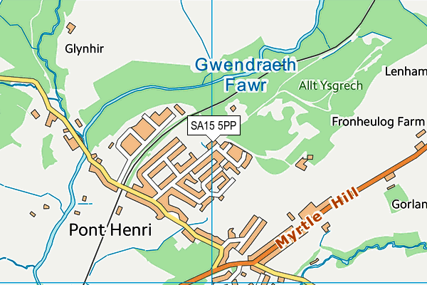 SA15 5PP map - OS VectorMap District (Ordnance Survey)