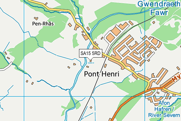 SA15 5RD map - OS VectorMap District (Ordnance Survey)