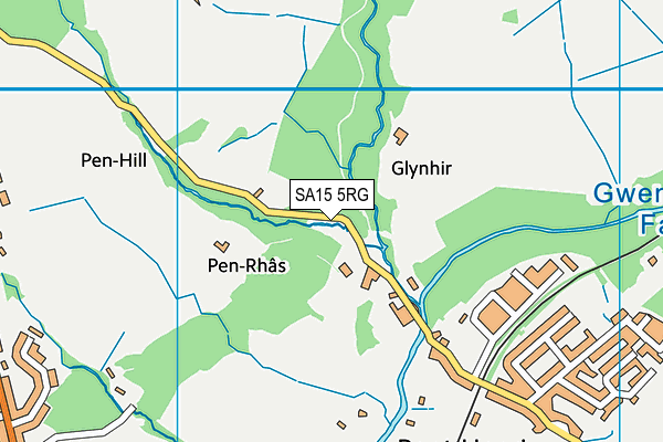 SA15 5RG map - OS VectorMap District (Ordnance Survey)